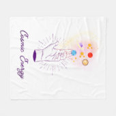 Celestial Cosmic Hand Fleece Blanket - Mystical Mi (Vorderseite (Horizontal))