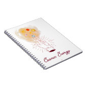 Celestial Cosmic Hand Spiral Notebook - Minimalist Notizblock (Rechte Seite)