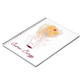 Celestial Cosmic Hand Spiral Notebook - Minimalist Notizblock (Linke Seite)