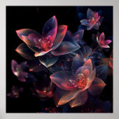 Celestial Cosmic Lotus Bloom Poster (Vorne)