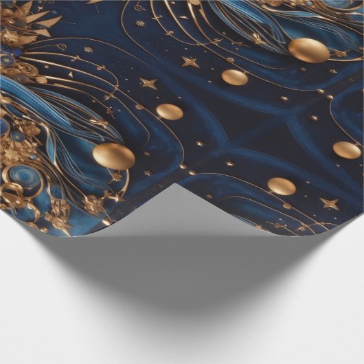 Celestial Cosmos - Bezaubernd Geschenkpapier (Ecke)