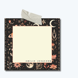 Celestial Cosmos Watercolor Pink Girl Teens Post-it Klebezettel