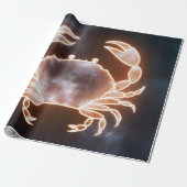 Celestial Crab Art repräsentiert Krebs Zodiac Cons Geschenkpapier (Ungerollt)