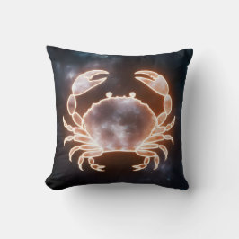 Celestial Crab Art repräsentiert Krebs Zodiac Cons Kissen