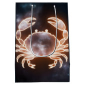 Celestial Crab Art repräsentiert Krebs Zodiac Cons Mittlere Geschenktüte (Rückseite)