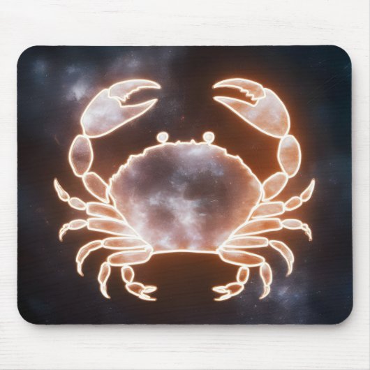 Celestial Crab Art repräsentiert Krebs Zodiac Cons Mousepad (Vorne)