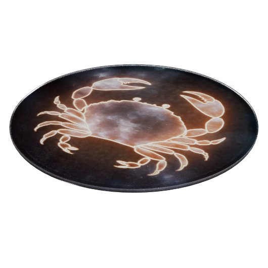 Celestial Crab Art repräsentiert Krebs Zodiac Cons Schneidebrett (Ecke)