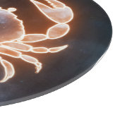 Celestial Crab Art repräsentiert Krebs Zodiac Cons Schneidebrett (Ecke)