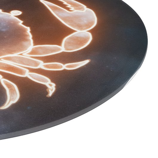Celestial Crab Art repräsentiert Krebs Zodiac Cons Schneidebrett (Ecke)