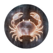Celestial Crab Art repräsentiert Krebs Zodiac Cons Schneidebrett (Vorderseite)