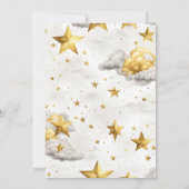 Celestial Crescent Moon Wedding Einladung (Rückseite)