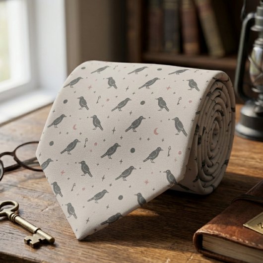 Celestial Crow Dark Academia Krawatte