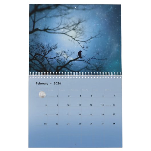 Celestial Crows 2026Calendar Kalender (Feb 2026)