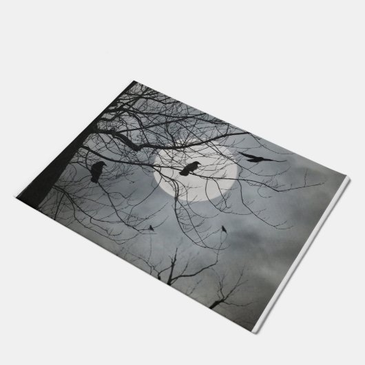 Celestial Crows Fußmatte (Schrägansicht)