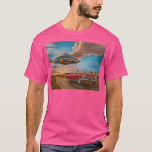 Celestial Cruise Oil Painting by Gary Lovelace T-Shirt