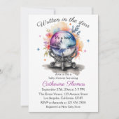 Celestial Crystal Ball Astrology Babydusche Einladung (Vorderseite)