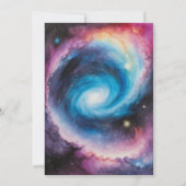 Celestial Crystal Ball Astrology Babydusche Einladung (Rückseite)