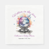 Celestial Crystal Ball Astrology Babydusche Serviette (Vorderseite)