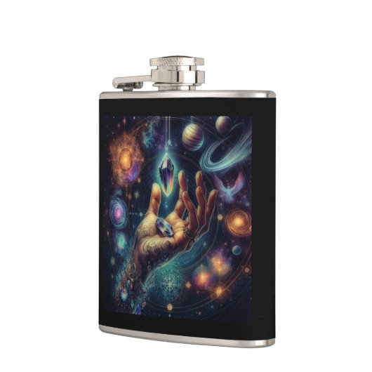 Celestial Crystal in der Palm Galaxy Spacy Flachmann (Links)