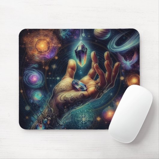 Celestial Crystal in der Palm Galaxy Spacy Mousepad (Mit Mouse)