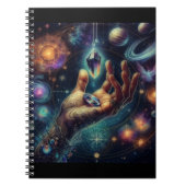 Celestial Crystal in der Palm Galaxy Spacy Notizblock (Vorderseite)