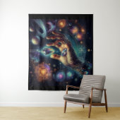 Celestial Crystal in der Palm Galaxy Spacy Wandteppich (Beispiel)