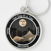 Celestial Custom Sobriety Meilenstein Geschenk Schlüsselanhänger (Vorne)