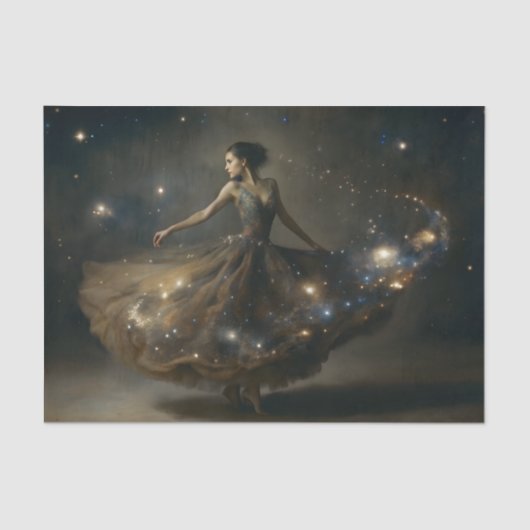 Celestial Dancer Galaxy Decoupage Seidenpapier (Vorderseite)