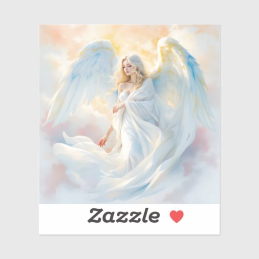 Celestial Dawn - Engel des Friedens und des Lichts Aufkleber (Blatt)