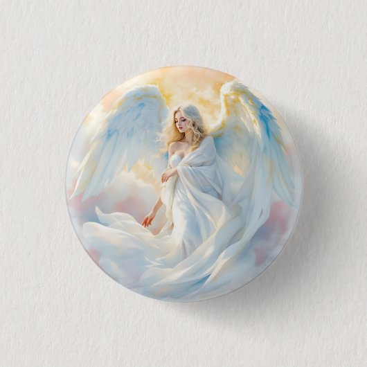 Celestial Dawn - Engel des Friedens und des Lichts Button (Vorderseite)