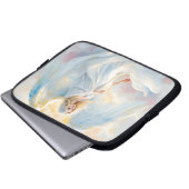 Celestial Dawn - Engel des Friedens und des Lichts Laptopschutzhülle (Vorne Knopf)