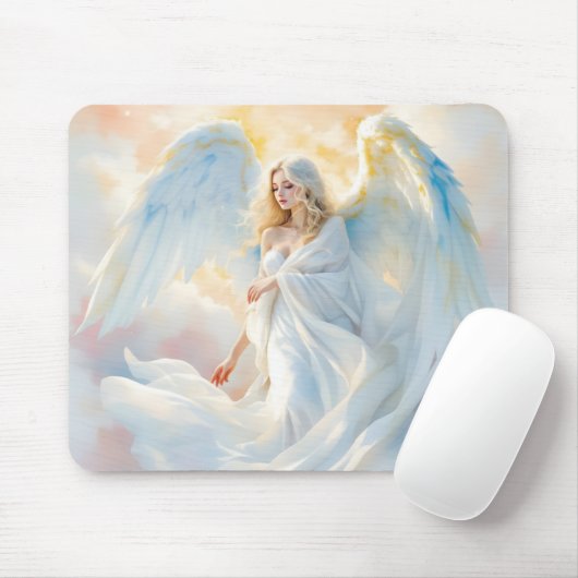 Celestial Dawn - Engel des Friedens und des Lichts Mousepad (Mit Mouse)