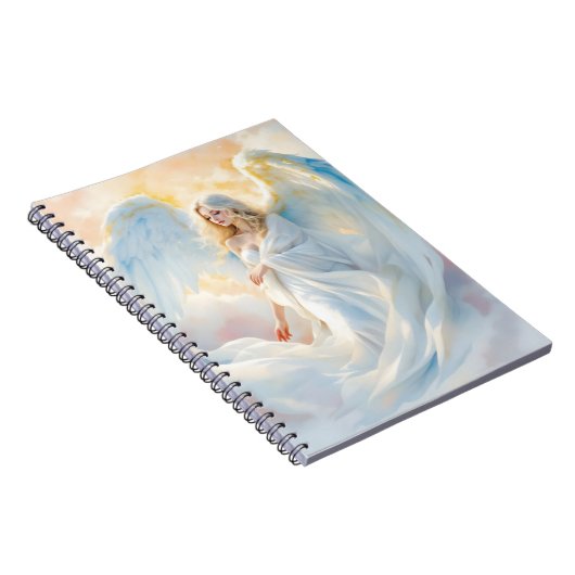 Celestial Dawn - Engel des Friedens und des Lichts Notizblock (Rechte Seite)