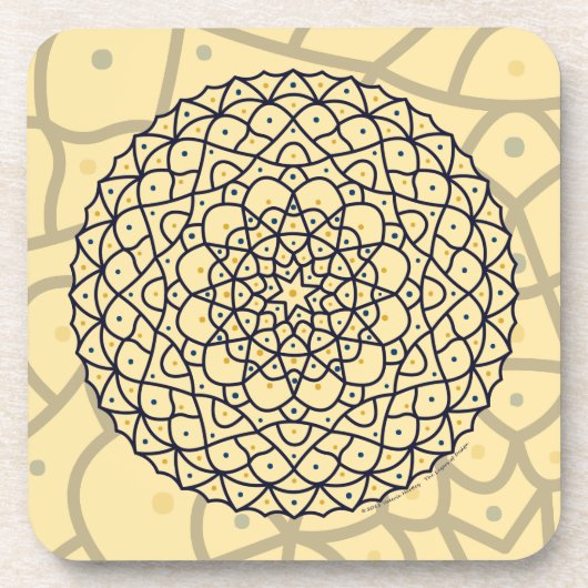Celestial Day Square Untersetzer (Vorderseite)