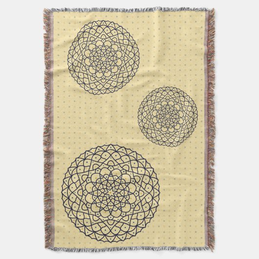 Celestial Day Throw Blanket Decke (Vorderseite Vertikal)