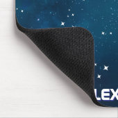 Celestial Deep Blue Outer Space Kosmische Galaxie Mousepad (Ecke)