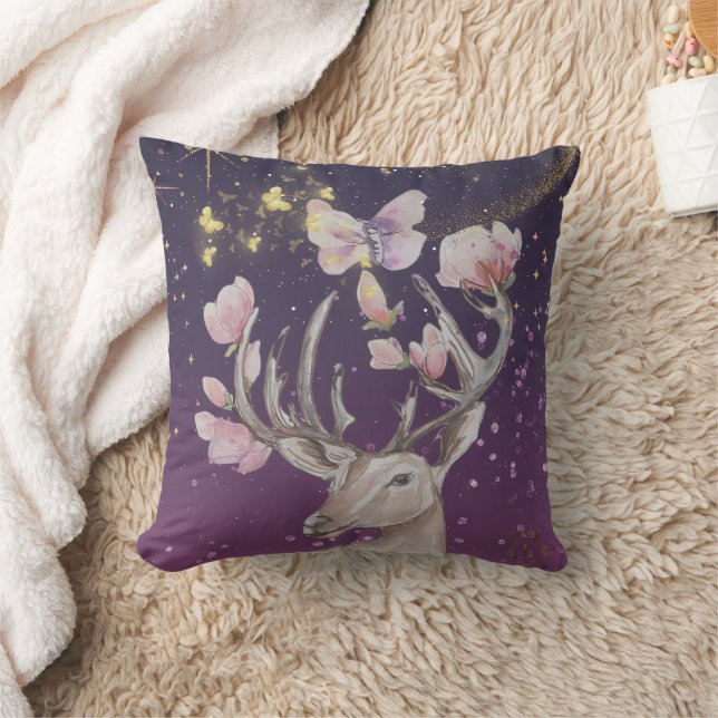 Celestial Deer Boganhues Print Kissen (Decke)