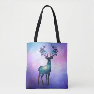Celestial Deer Silhouette Tote Tasche