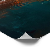 Celestial Desert - einsamer Baum unter der Milchst Poster (Ecke)