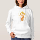 Celestial Desert Fox - Moon and Stars Cosmic Hoodie (Vorderseite)