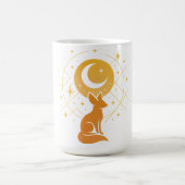 Celestial Desert Fox - Moon and Stars Cosmic Kaffeetasse (Mittel)