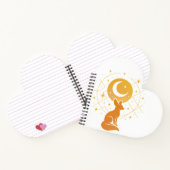 Celestial Desert Fox - Moon and Stars Cosmic Notizblock (Innenseite)