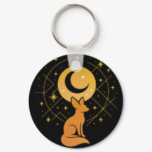 Celestial Desert Fox - Moon and Stars Cosmic