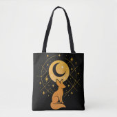 Celestial Desert Fox - Moon and Stars Cosmic Tasche (Vorderseite)