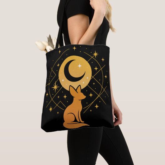 Celestial Desert Fox - Moon and Stars Cosmic Tasche (Von Nahem)