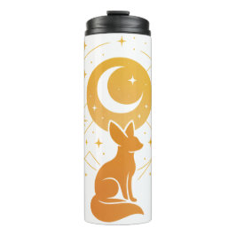 Celestial Desert Fox - Moon and Stars Cosmic Thermosbecher