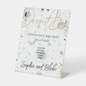 Celestial Dessert Bar Wedding Pedestal Sign Sockelschild (Vorderseite)