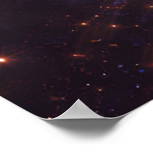 Celestial Devotion – Abstract Cosmic Couple Art Poster (Ecke)