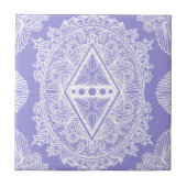 Celestial Diamond Mandala Fliese (Vorderseite)