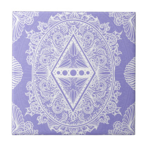 Celestial Diamond Mandala Fliese